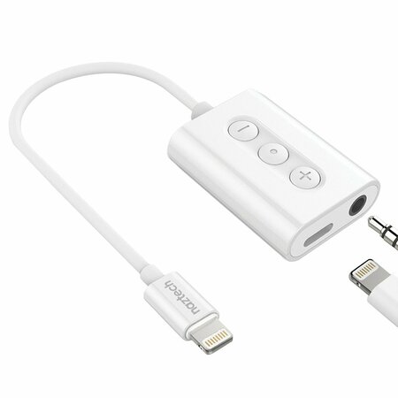 Naztech 3.5mm MFi Certified Audio + Charging Adapter with Lightning Cable 14596